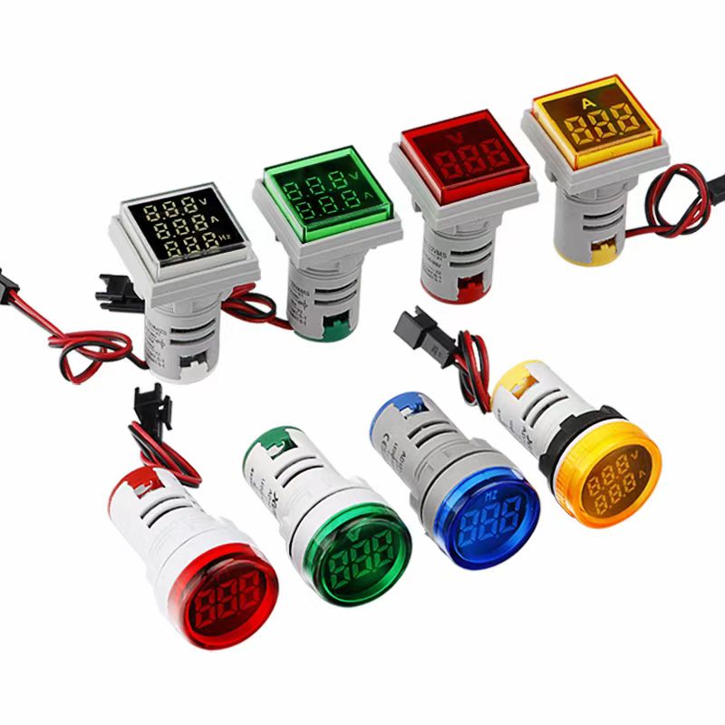 22mmmmmm mini voltmerter / Ammeter / Herterz Meter Red Solas