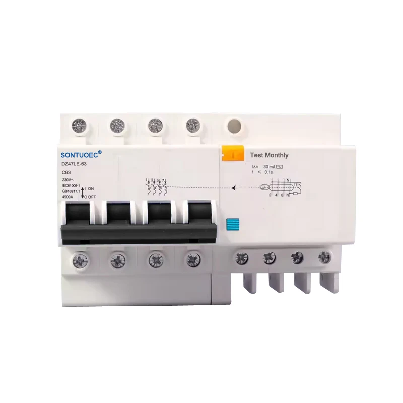 4p RCBO AC Seòrsa Seòrsa AC