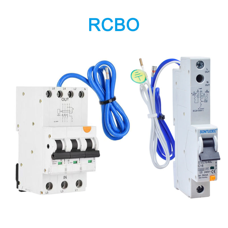6ka 3P + N Stuaket Circuraker Circuraker A (AC) RCBo RCBo le càball