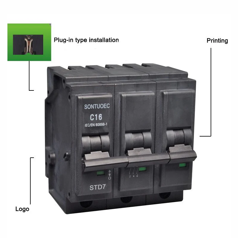 Plug ann an Type 3p Bijature Circurat Mcbit MCB MCB