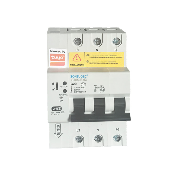 Sreath WiFi ST65LE-63wf2 Ioma-ghnìomh IoT Intelligent RCBO Intelligent Circuit Breaker